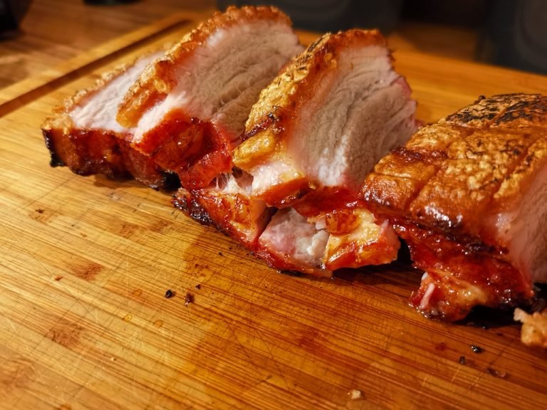 Schweinebauch mit Zucchini-Parmesan-Knödel