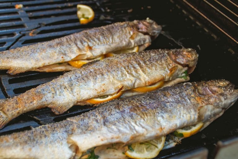 Gegrillte Forelle mit gesmoktem Kartoffelsalat 4